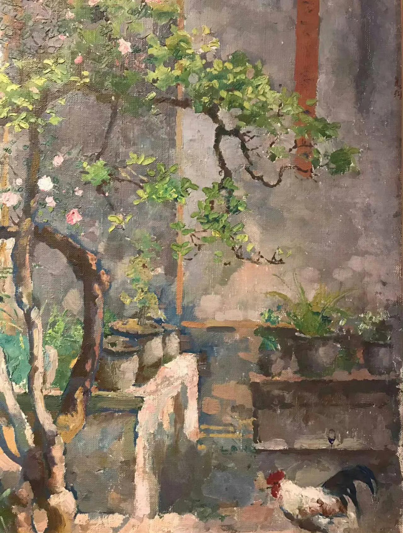 《庭院》－徐悲鸿