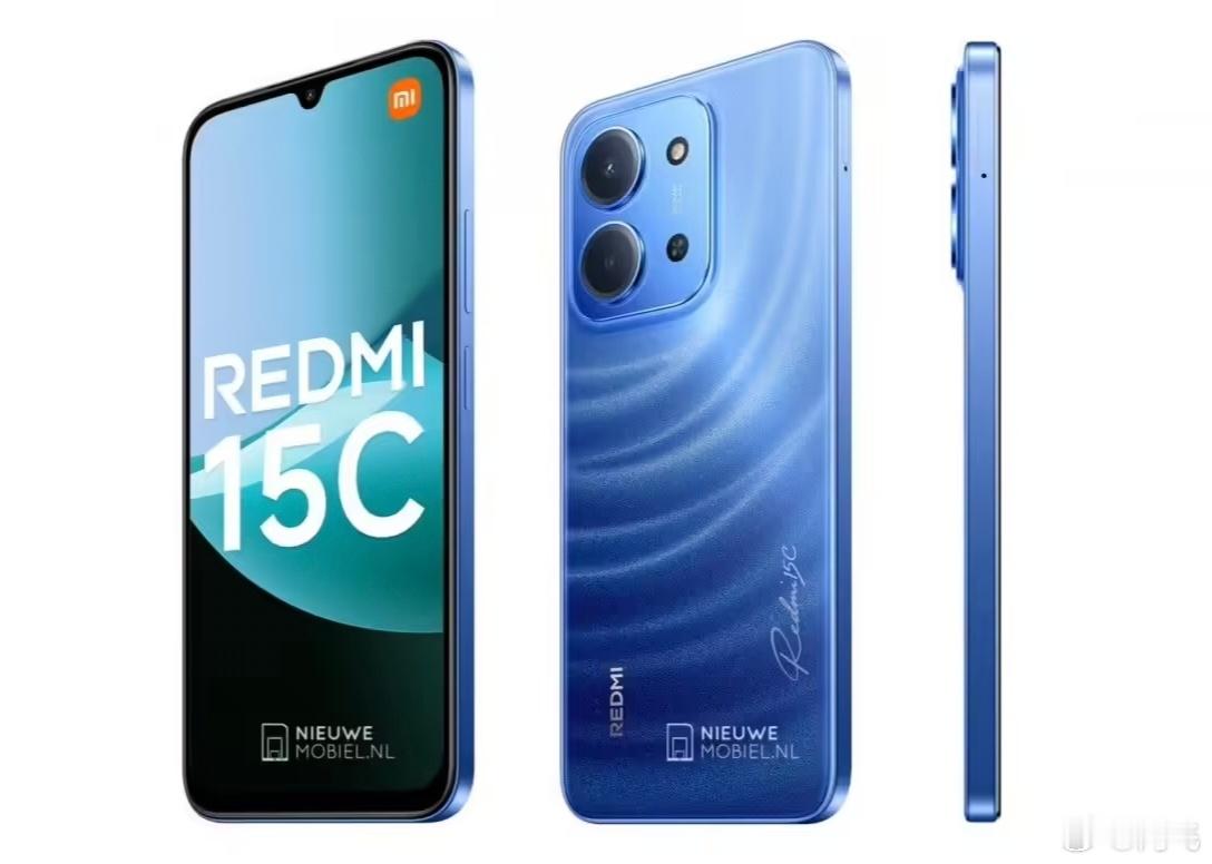 REDMI 15C渲染图出炉，预计采用6.9英寸 HD+分辨率LCD屏幕，600