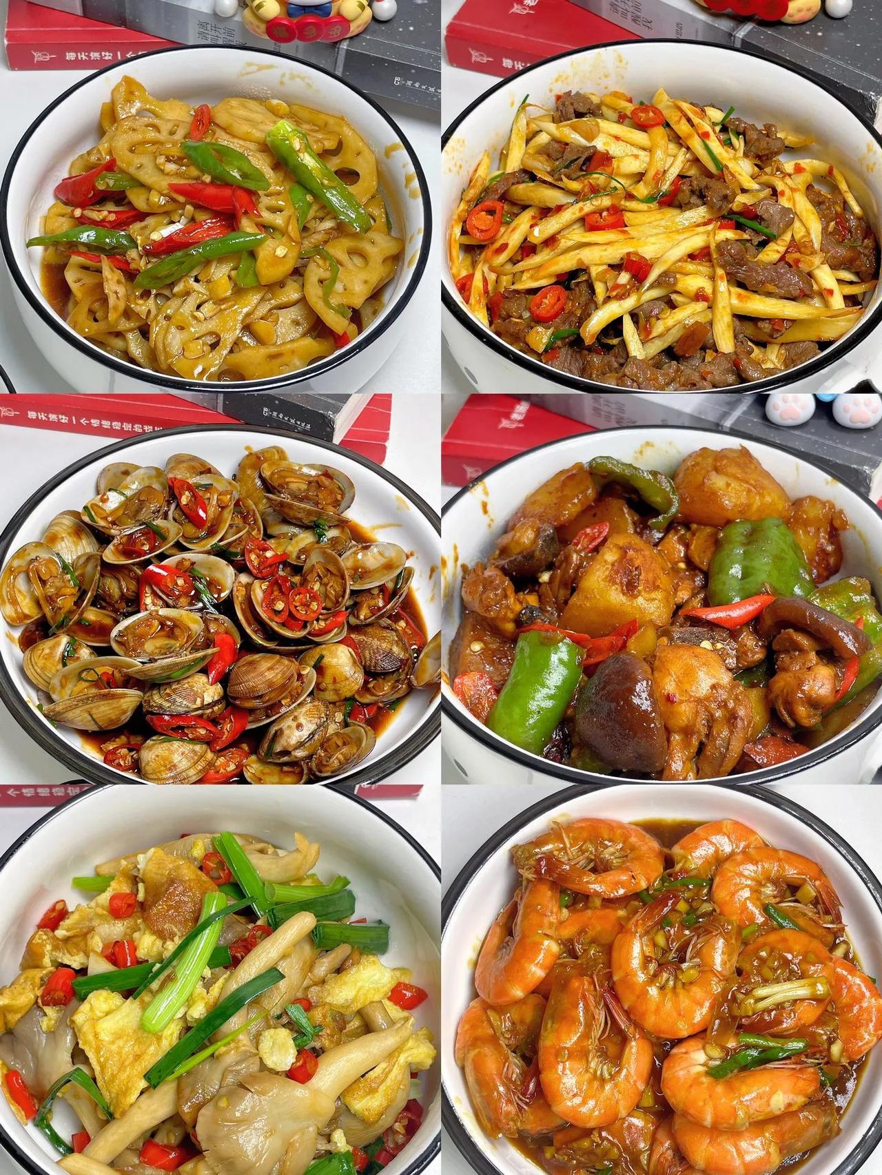 拒绝外卖，从我做起，不要再吃预制菜，跟我学做菜吧！
六道经典美食做法，一周不重样