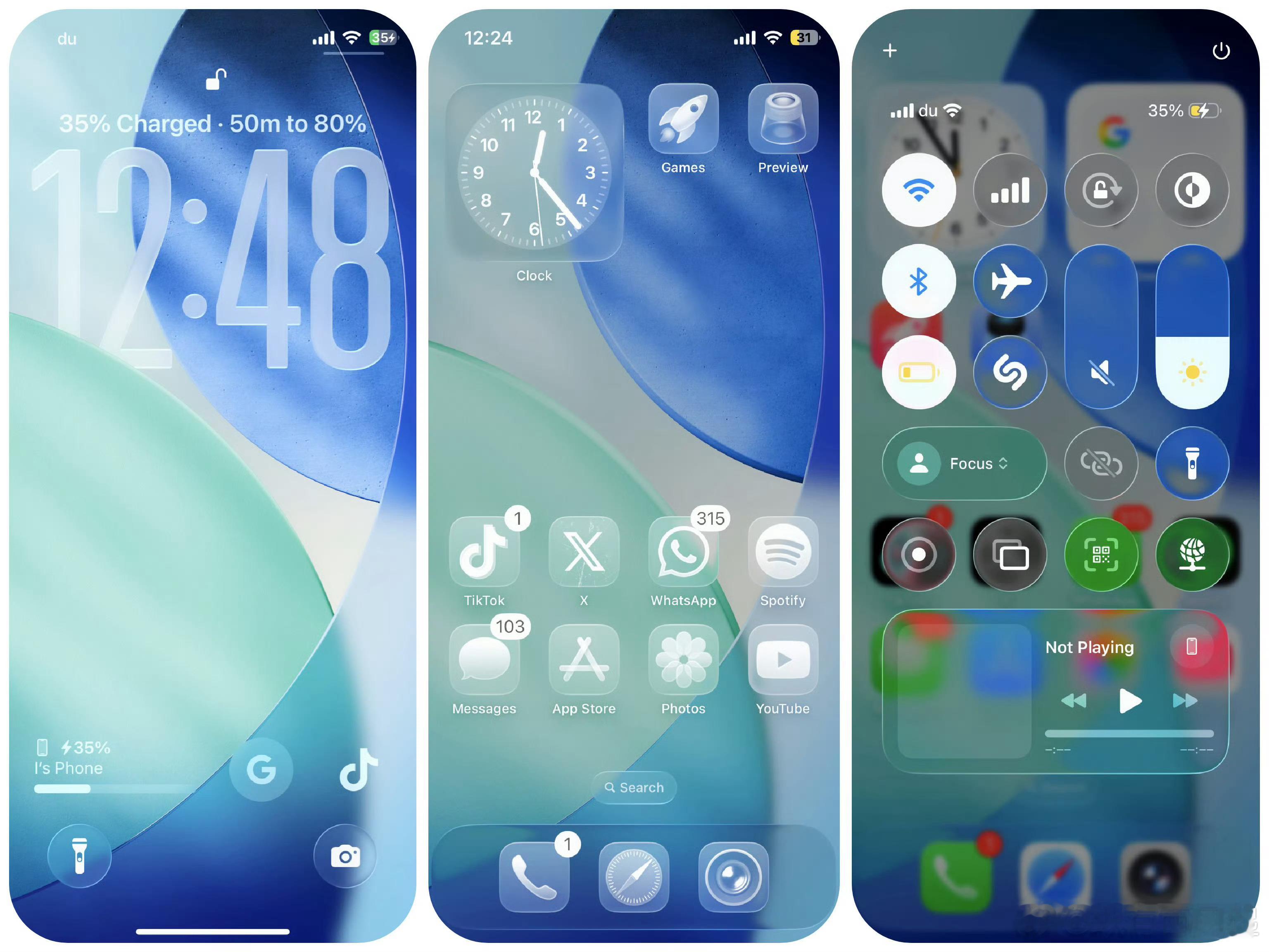 iOS26更新汇总没觉得iOS26全新液态玻璃视效设计特别好看，建议国产厂商没必