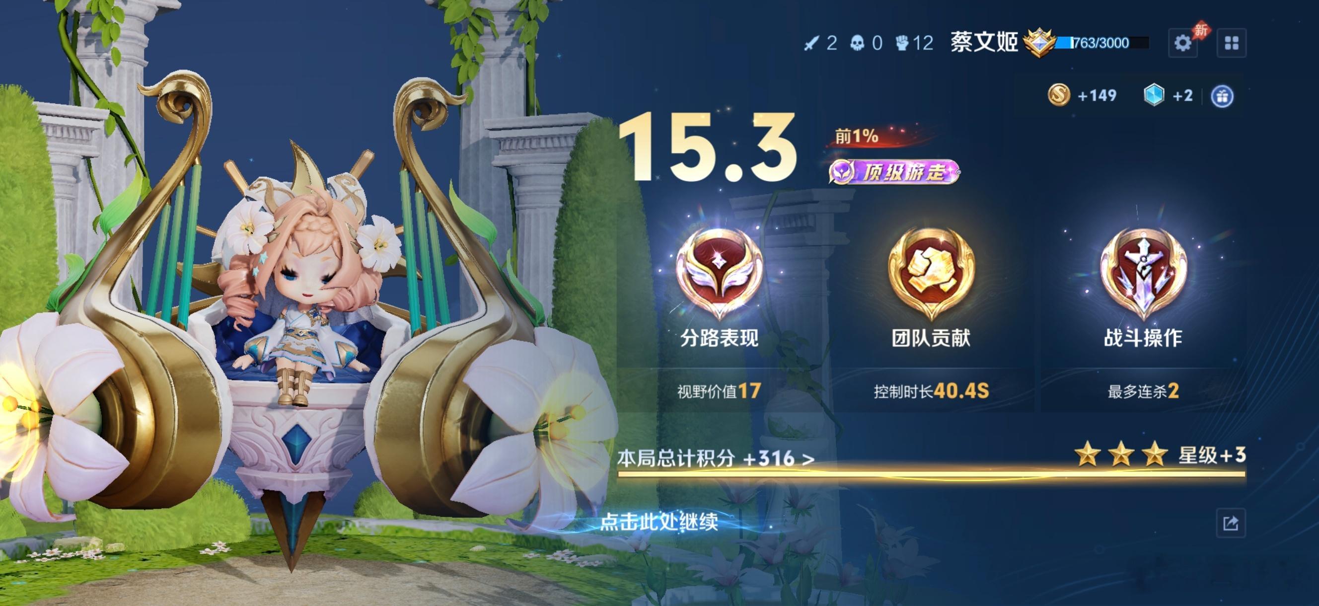 第一次用蔡蔡拿到顶级