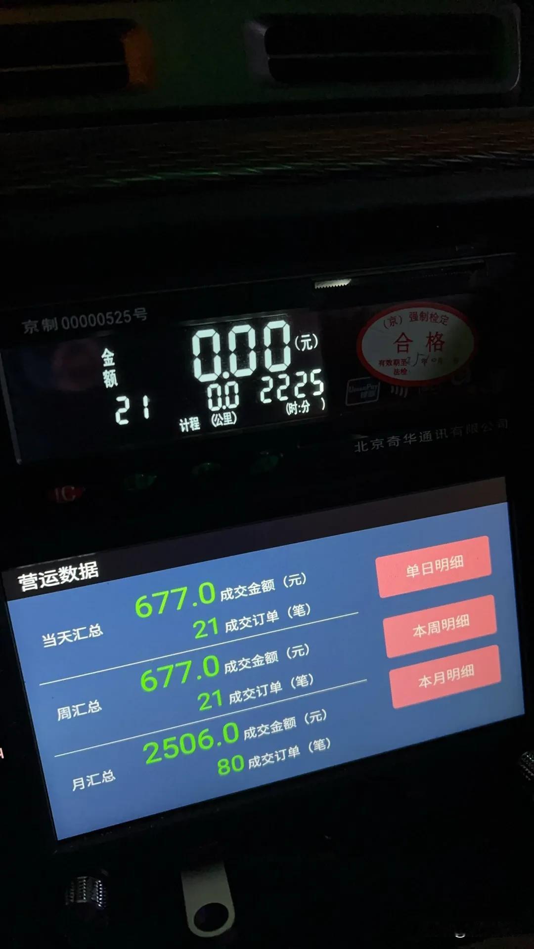 1月6号周一，北京房山郊区出租车司机的流水数据[呲牙]