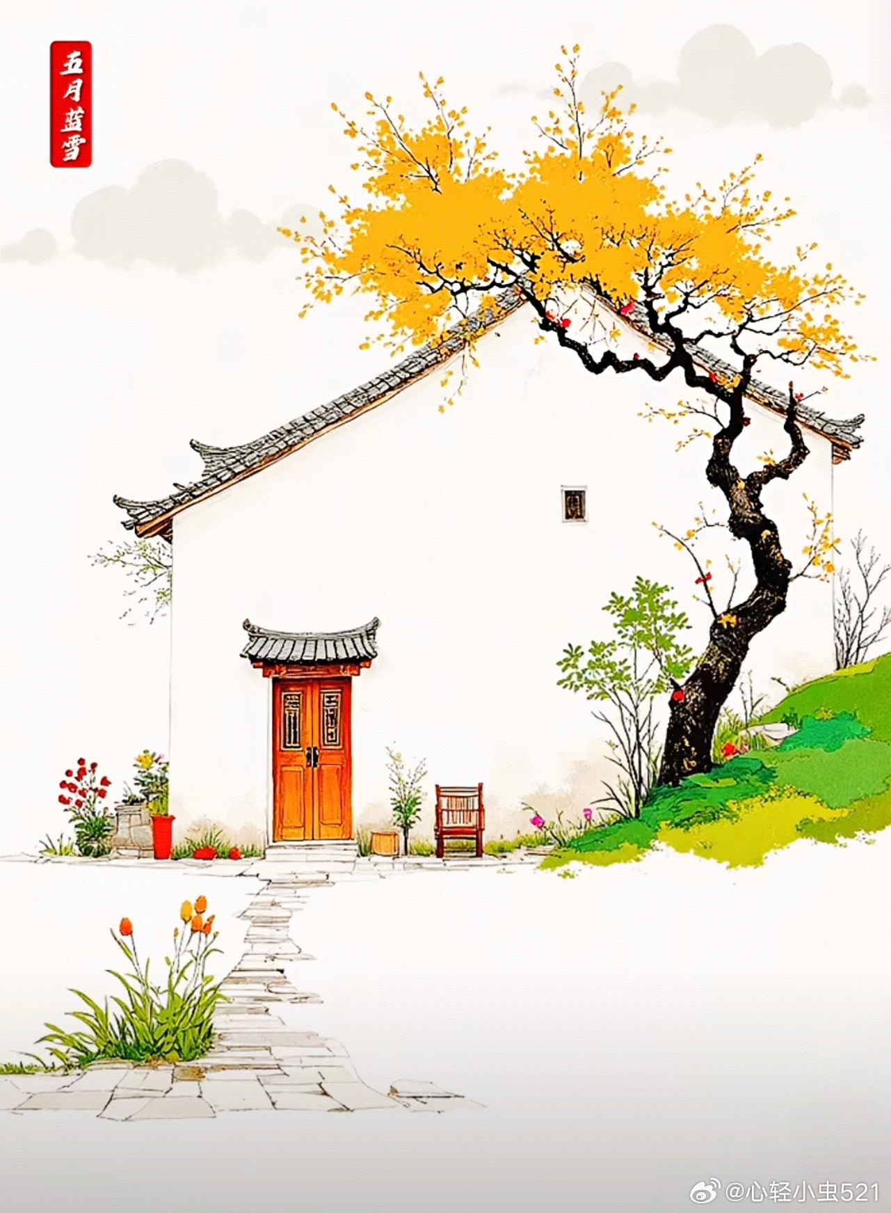 一个内心丰盛的人，每天都有很多新的生命感受在当下涌动着，并且，毫不期待。    