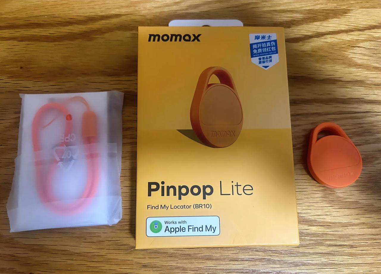 买了个带Apple Find My认证的摩米士定位器Pinpop Lite，值回