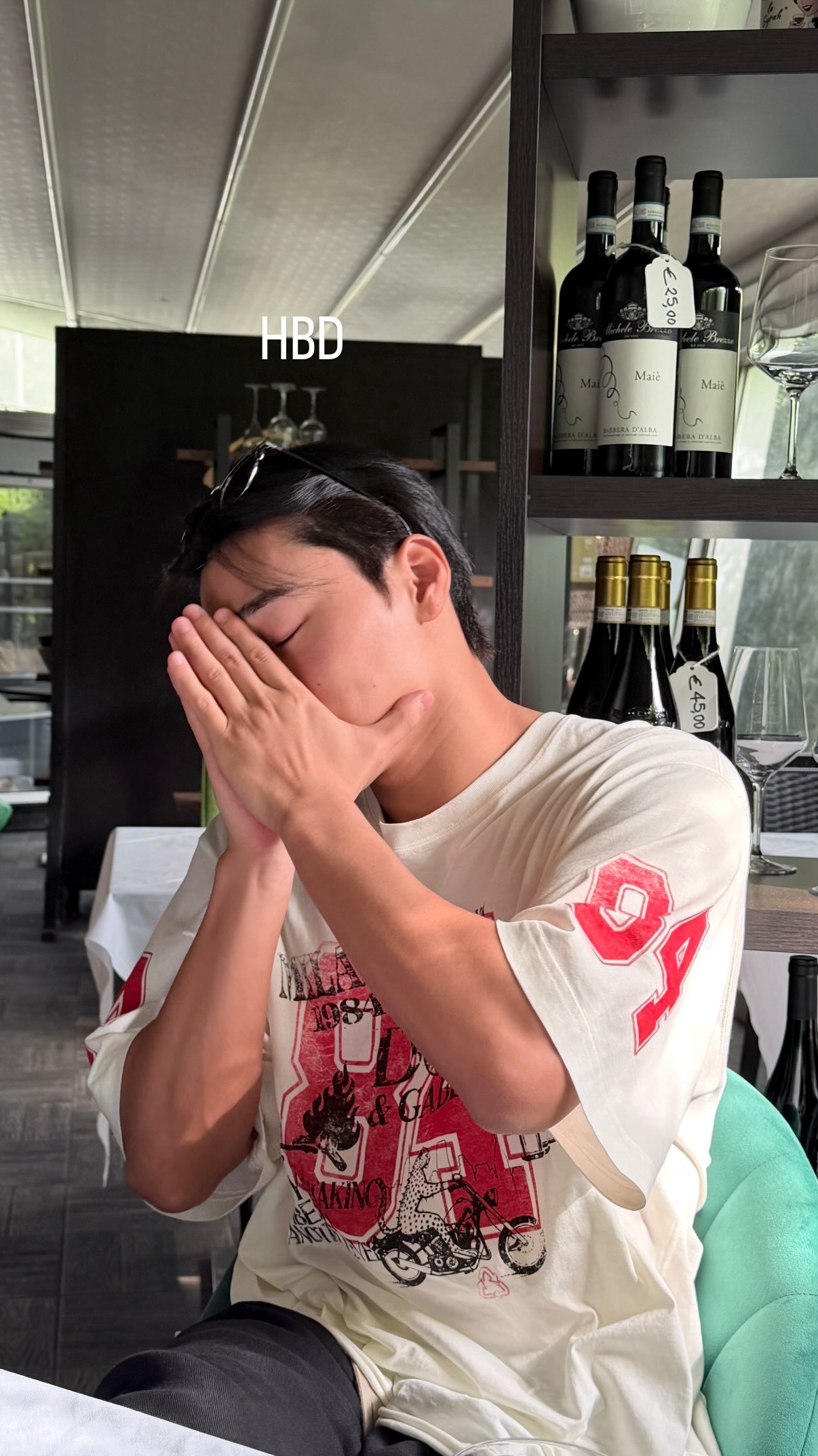 260710 友荣个人ins更新：HBD 