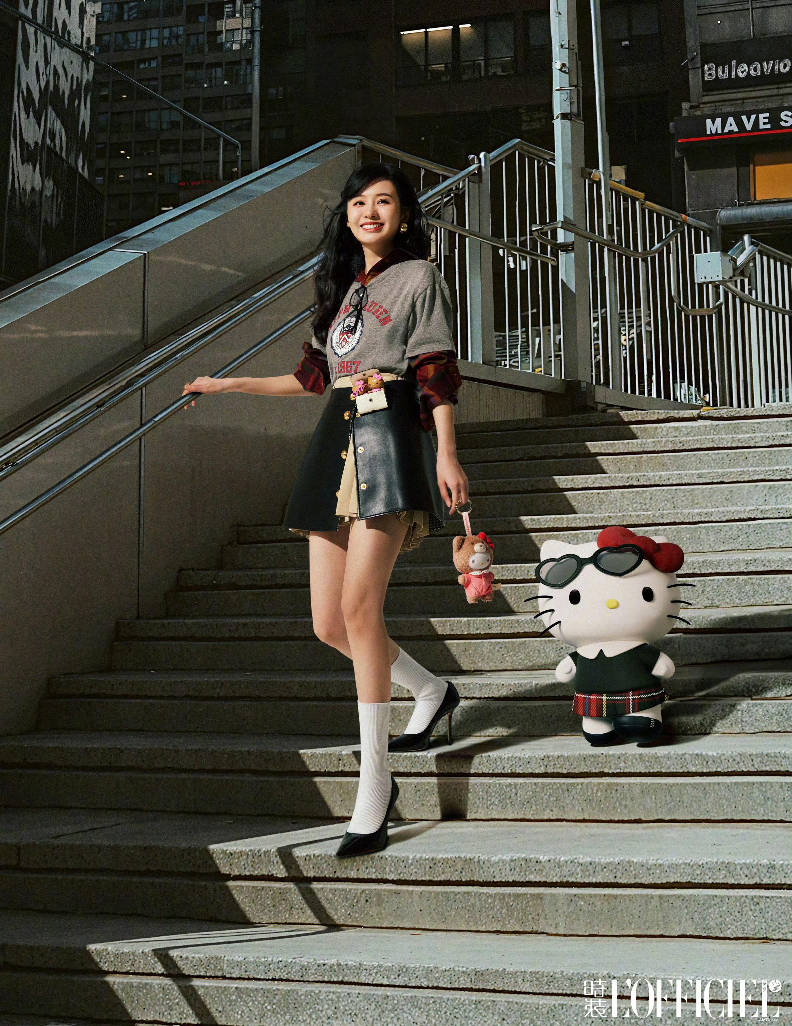 郑合惠子，Kitty甜妹子时装画报，百搭穿搭甜美怡人 ​​​