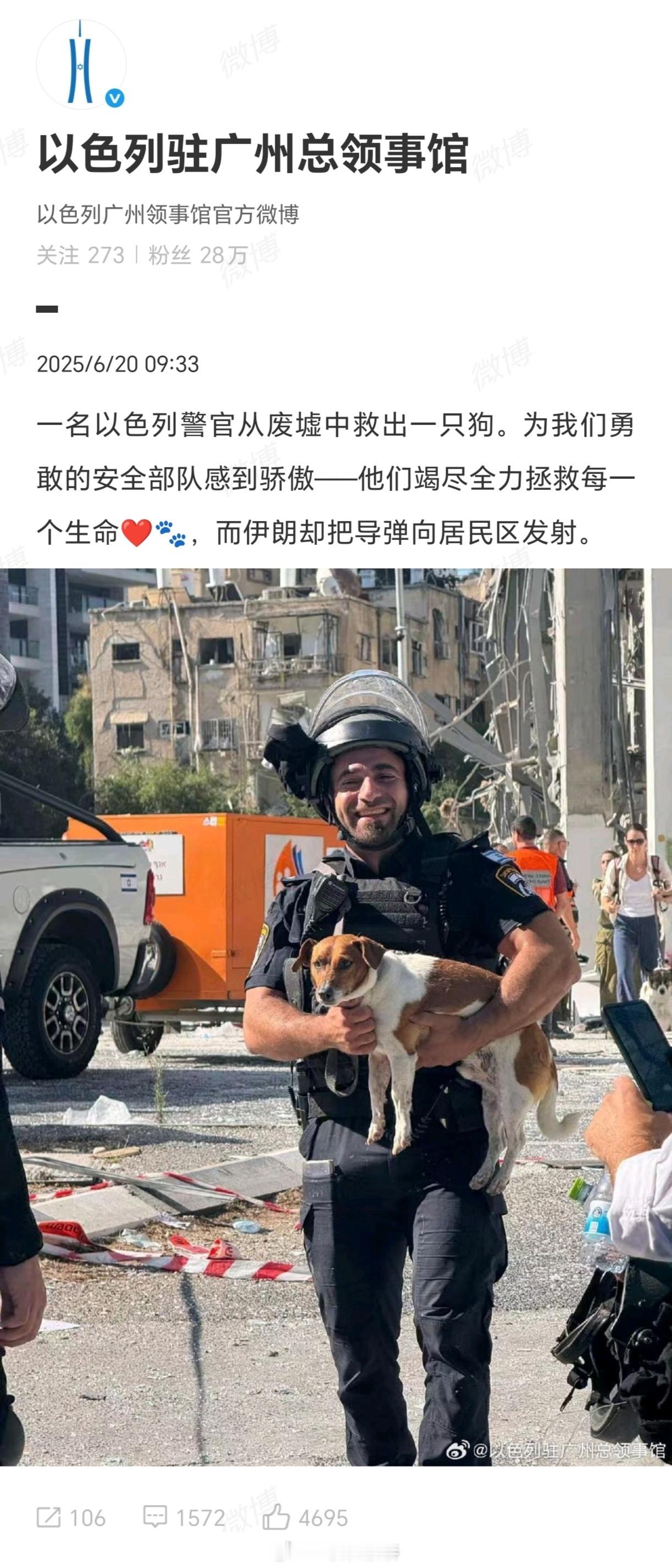 美媒称与伊朗冲突每天耗费以色列数亿美元热点观点 现在明白美国人喜欢救动物摆拍丧事
