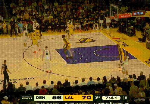 约基奇这传球掘金vs湖人