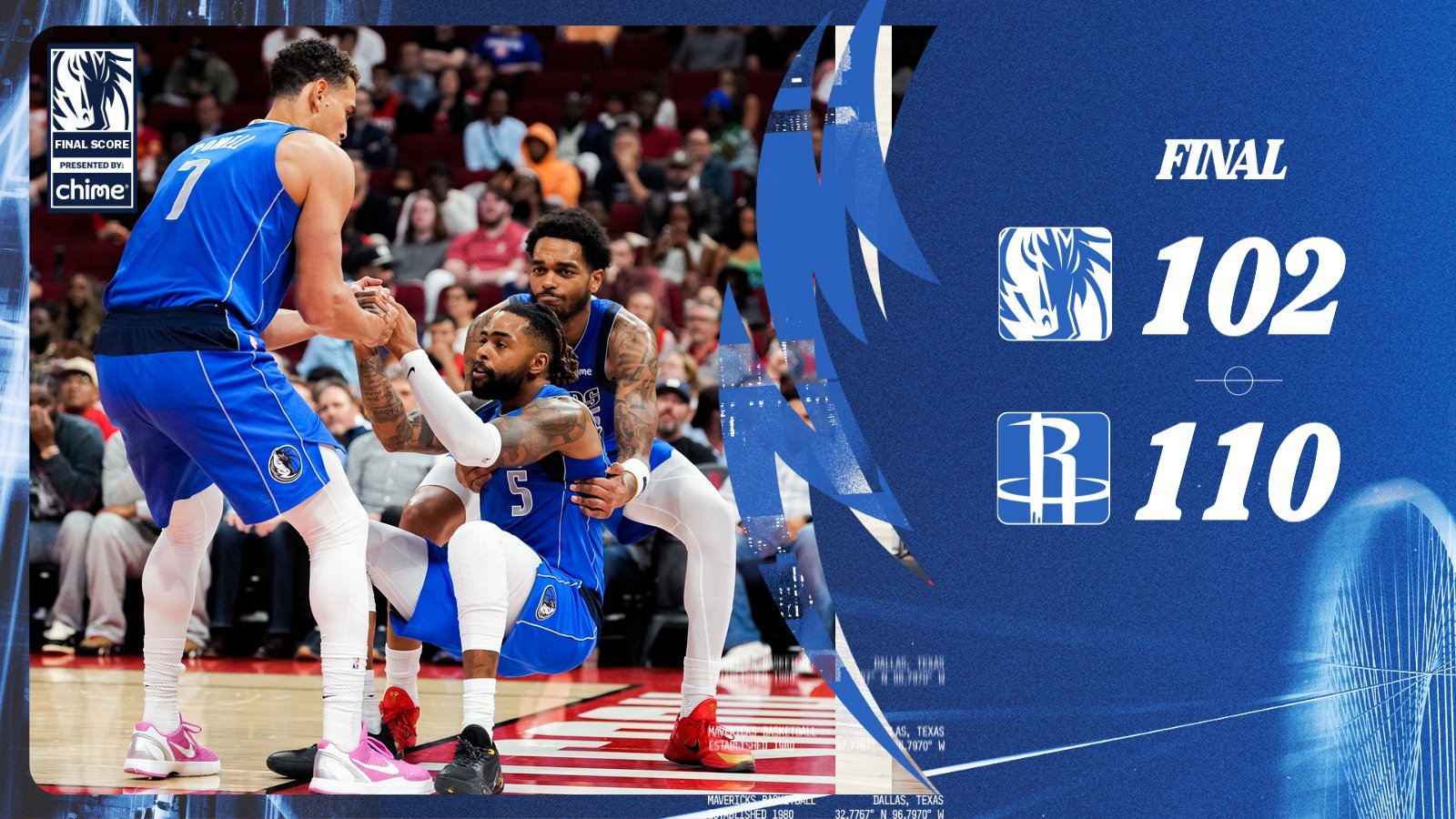 2-5。关键时刻没有顶级球星，还是打火箭这样球星都在的球队，很难赢的啦。努力过就