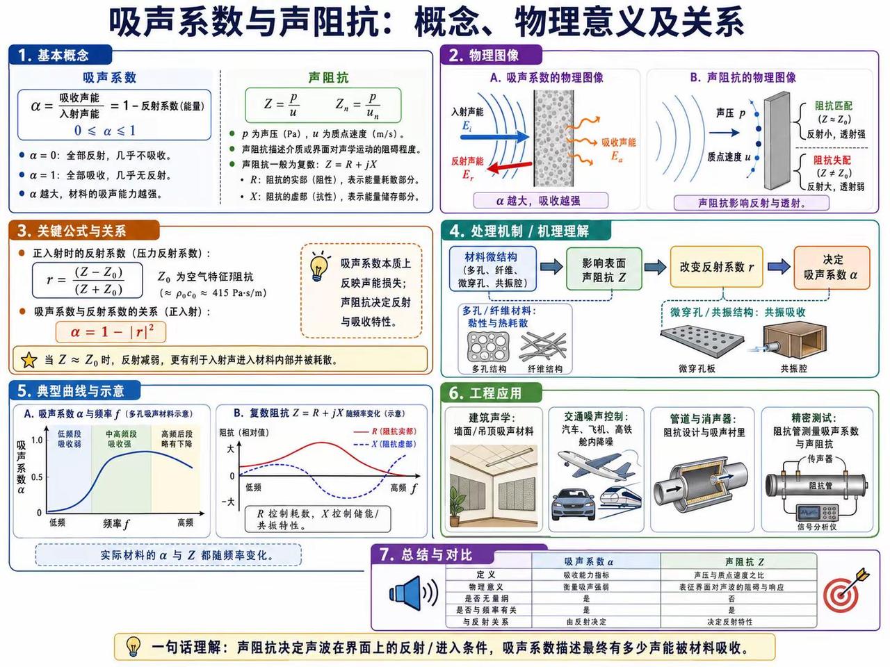 【吸声系数】物理知识点分享 干货知识分享 每日一学