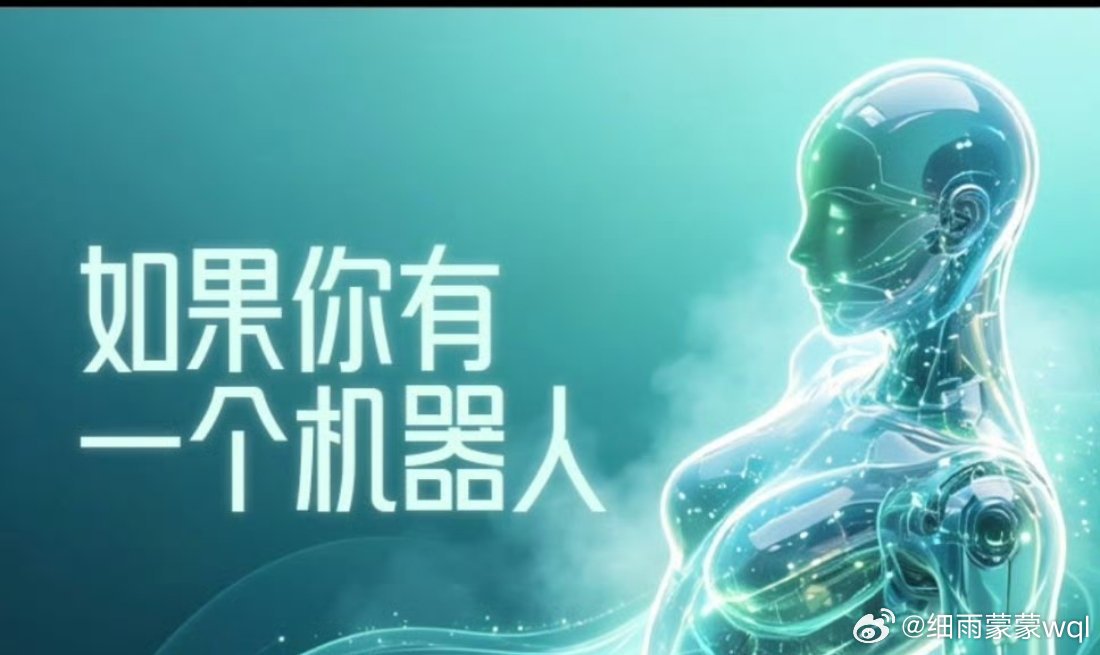 如果你有一个机器人如果未来能拥有一台专属机器人，我不需要它无所不能，只希望它能成