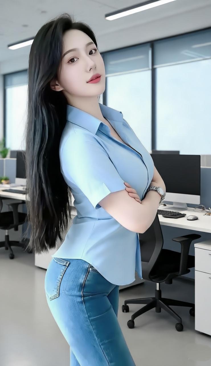 蓝衫映窗明，青丝拂案轻。