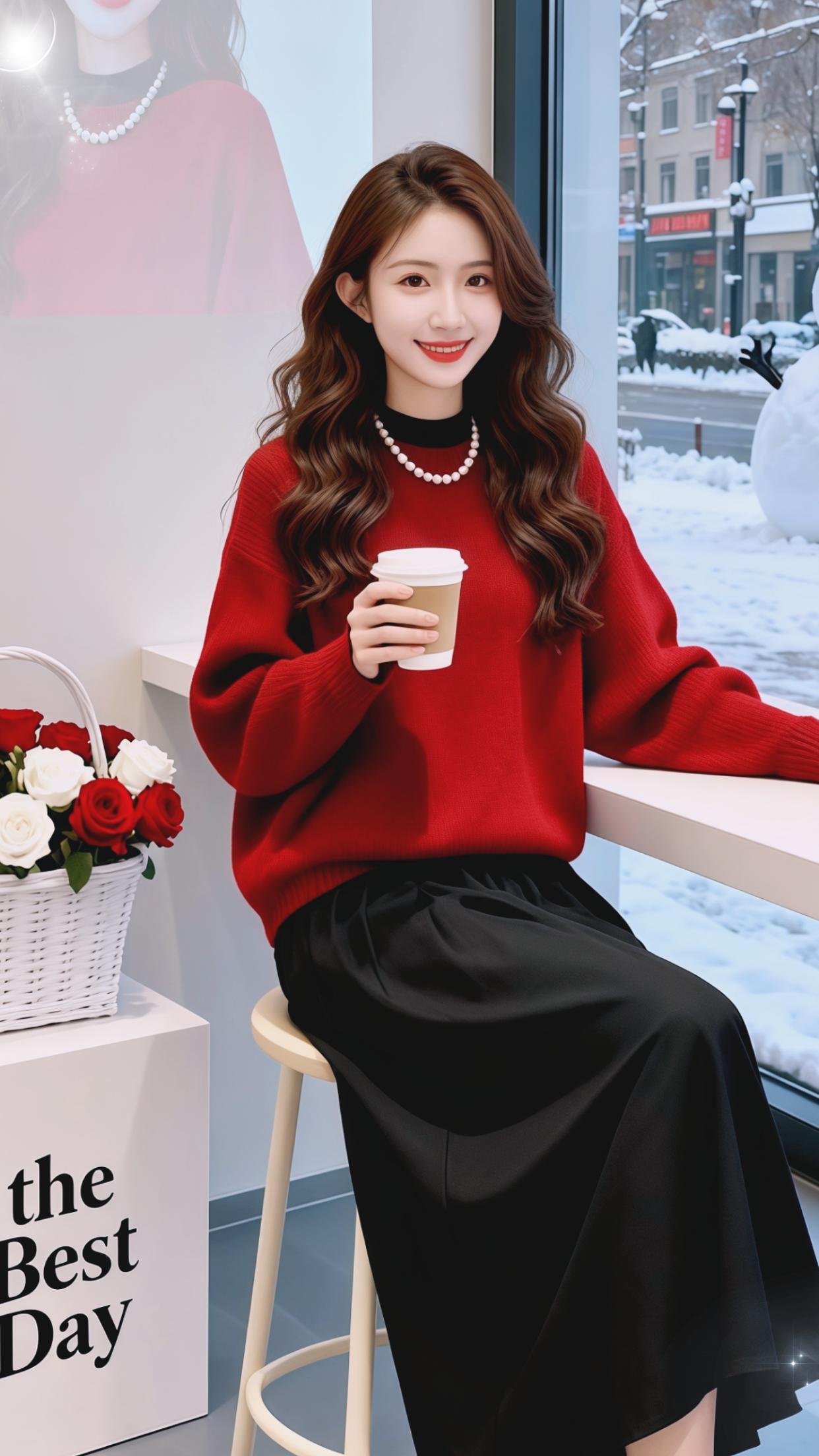 穿出你的时尚你的感觉 穿搭 时尚 红色系 服装时装爱美穿搭时尚潮流