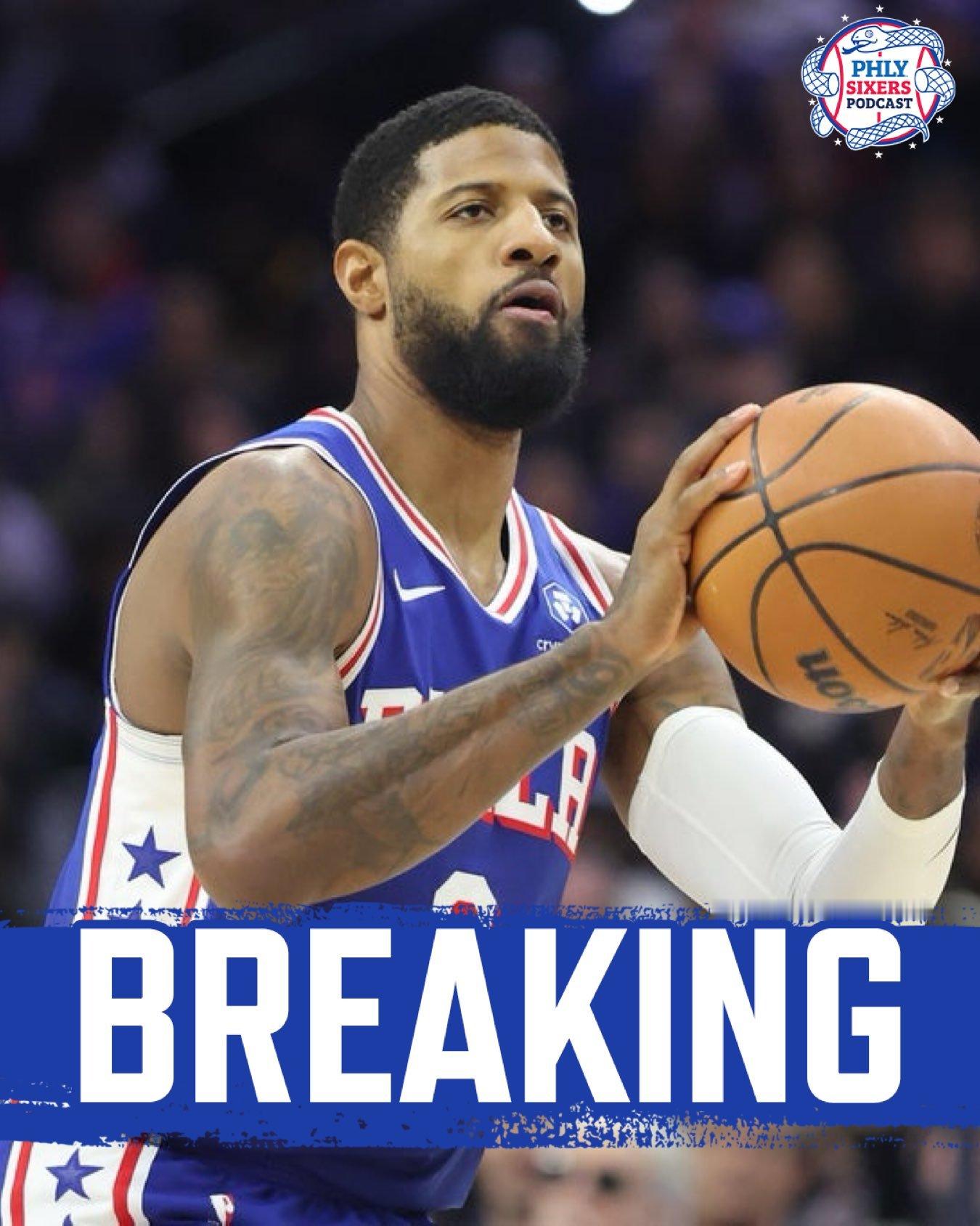 Shams：NBA 官方宣布，费城76人队球员保罗·乔治因违反联盟的反兴奋剂（禁