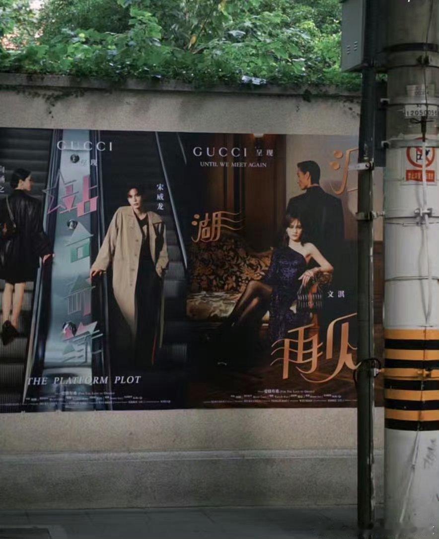 文淇工作留痕留得满上海都是一整面墙都是文淇是什么感觉魔都街头随处邂逅文淇！商圈大