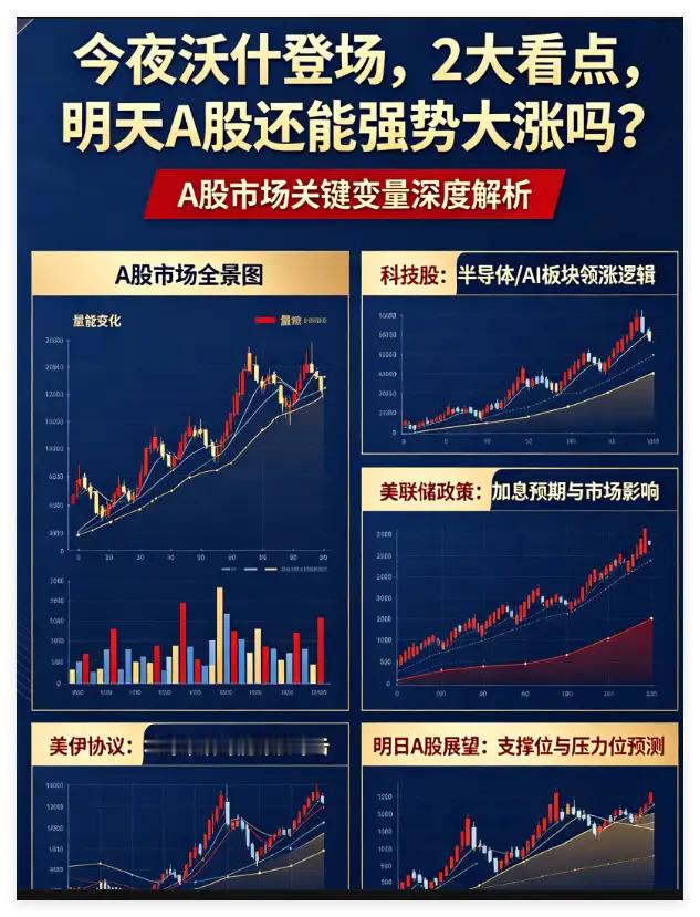 今夜沃什登场,2大看点，明天A股还能强势大涨吗？       下午A股科技股的带