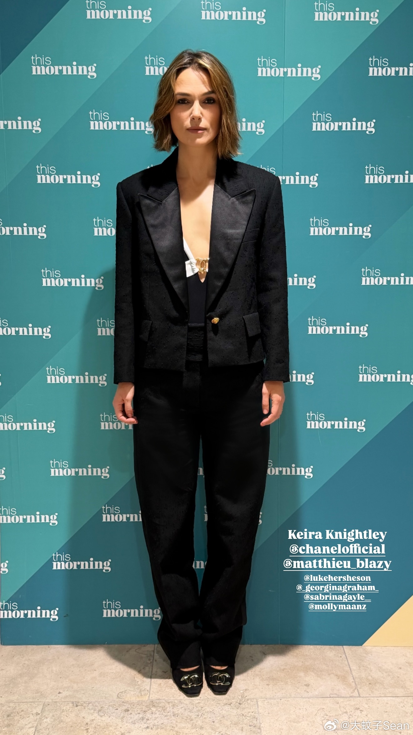 Keira Knightley凯拉奈特莉在伦敦做客《this morning》节