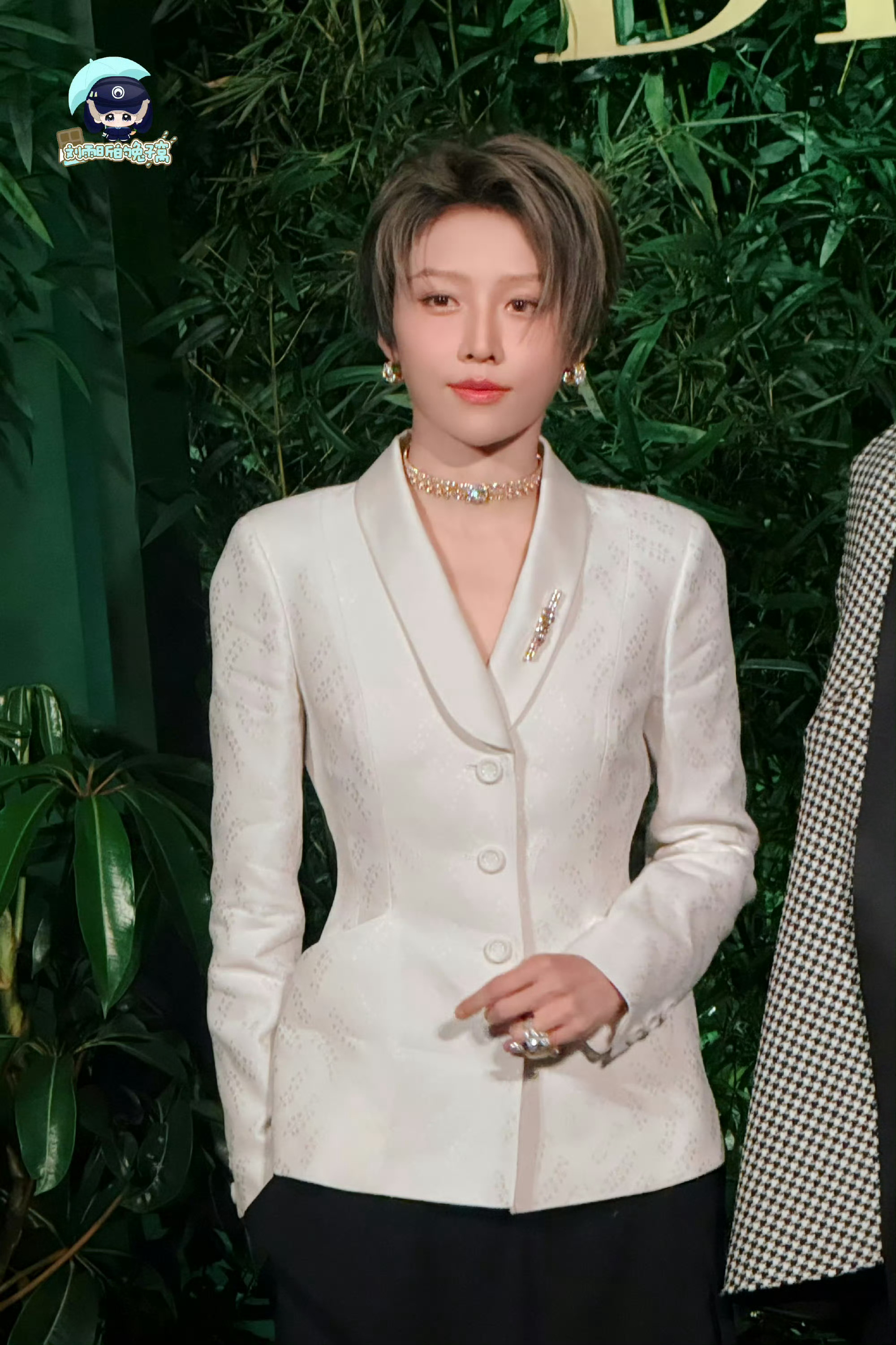 今晚Dior的晚宴上的刘雨昕 如此闪耀 