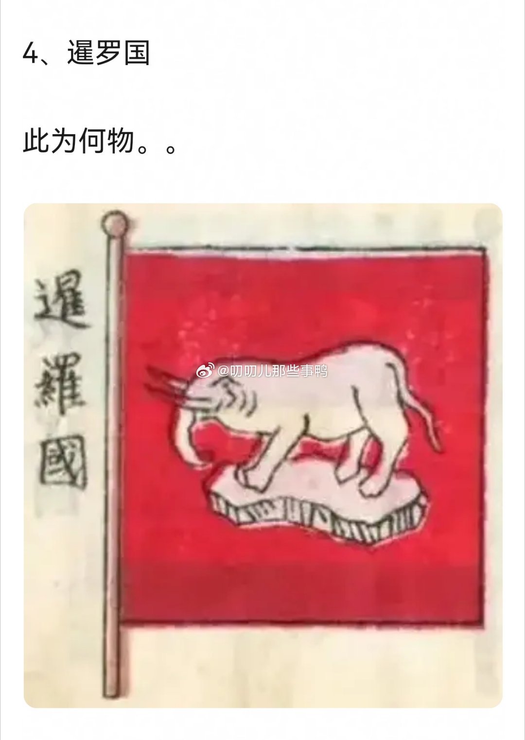 清朝人画的其他国家的国旗和国名翻译，🈶点抽象～