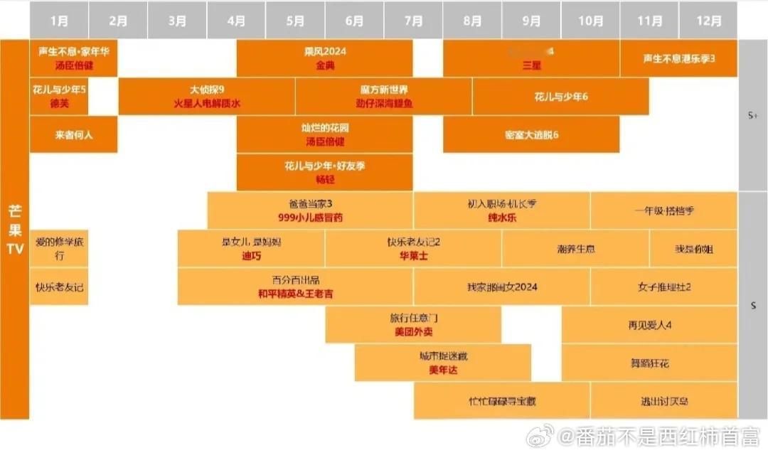 🥭2024综艺拍档表 ​​​