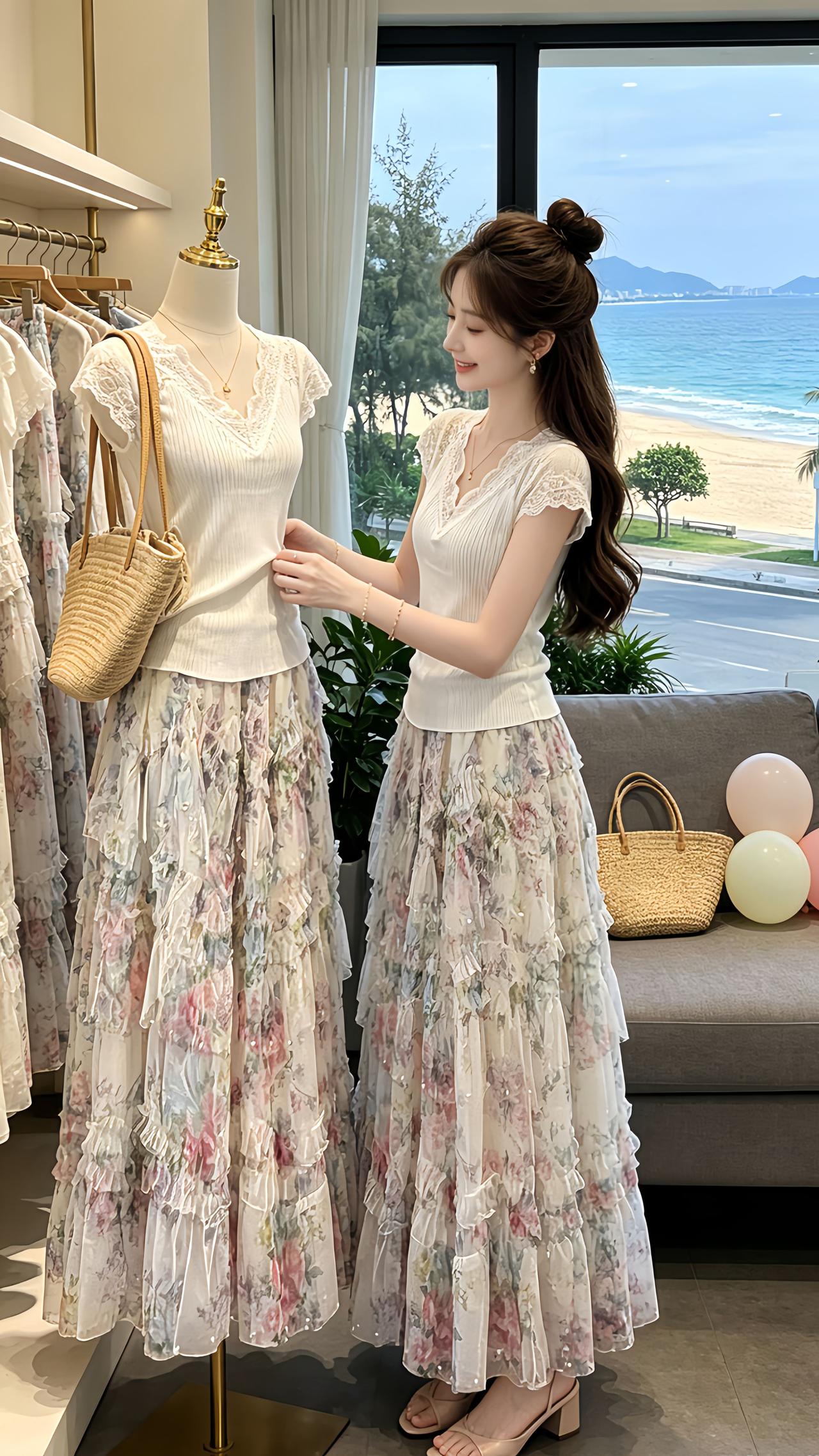 夏季减龄高级穿搭 气质仙女裙甜美穿搭 夏季穿搭公式 少女感夏日ootd 谁穿谁好