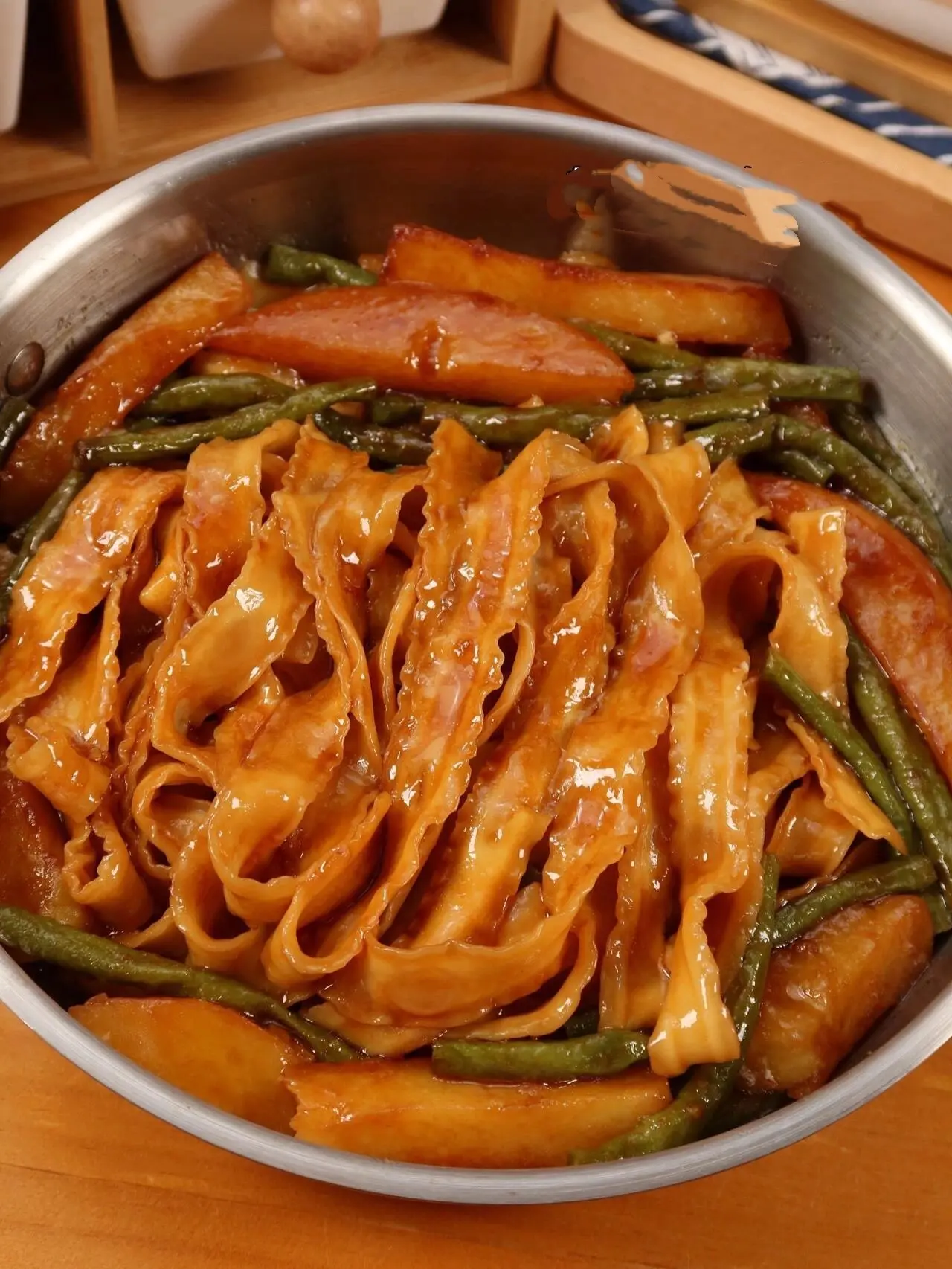 这个土豆豆角拌面真的一绝，巨巨巨好吃！
