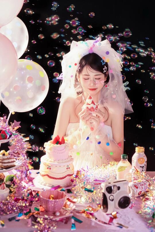 ✨泡泡少女生日写真｜甜妹生日写真🎂