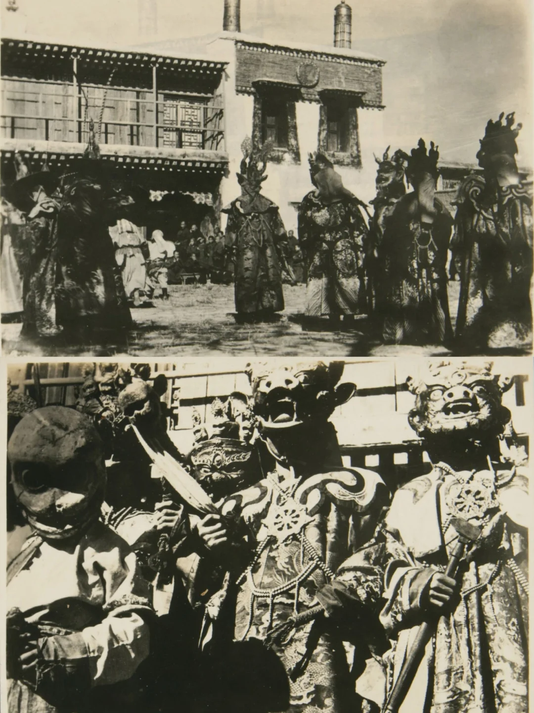 1936年内蒙古老照片 90多年前的喇嘛葛根庙