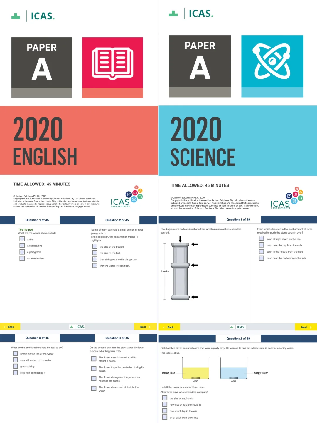 澳洲icas真题 19 20 21