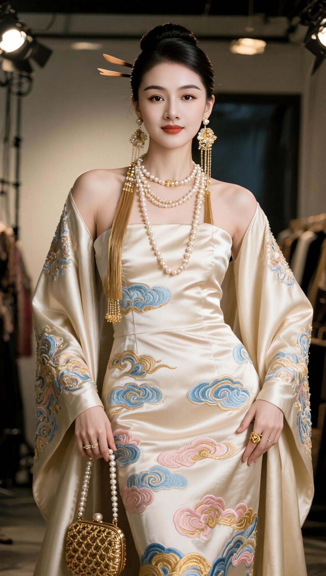 AI新中式华服写真 随变ai随便玩 优雅气质 高级感写真 氛围感