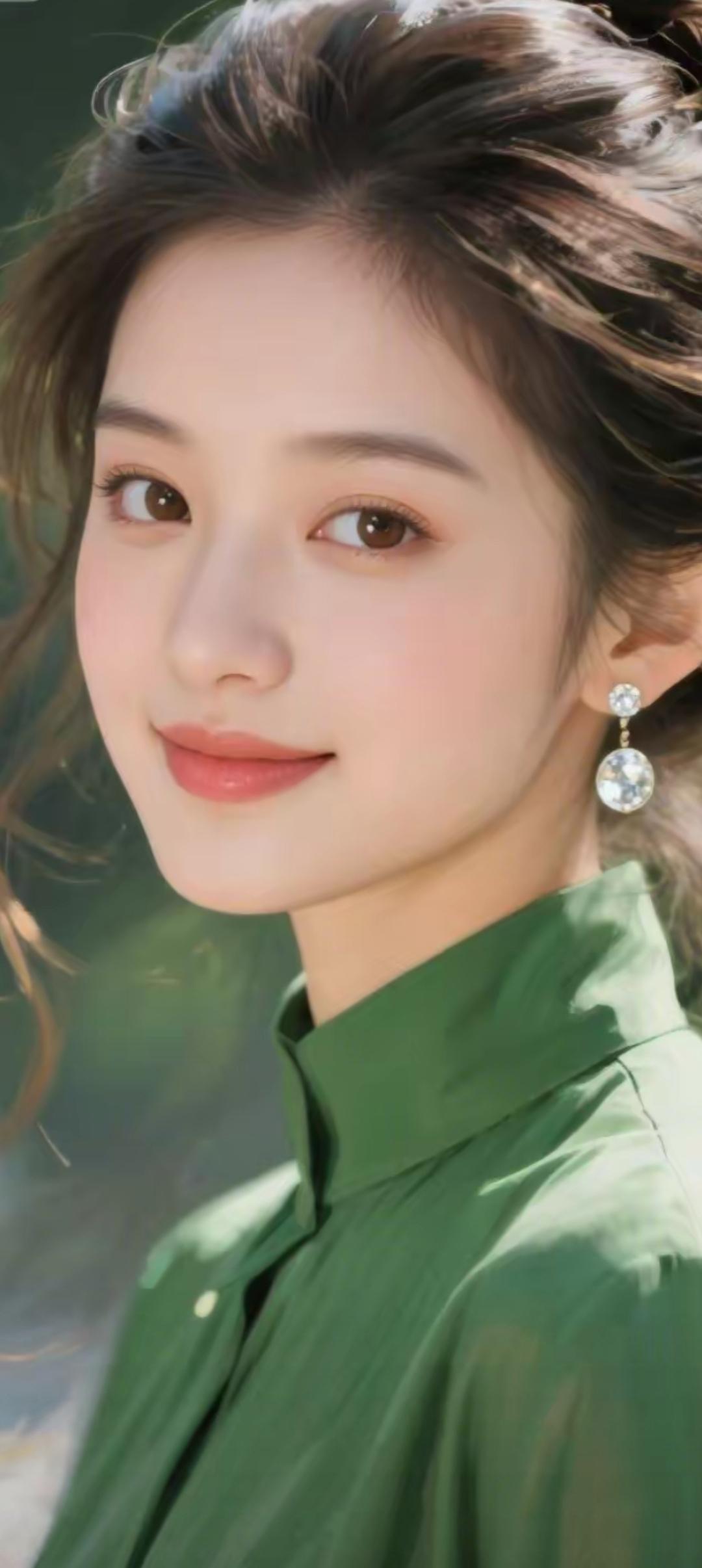 清新自然，微笑如阳光般温暖