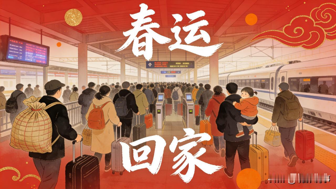 春运坐火车，不用自己拿行李了！据“中铁快运”微信公众号消息，作为2026年春运便