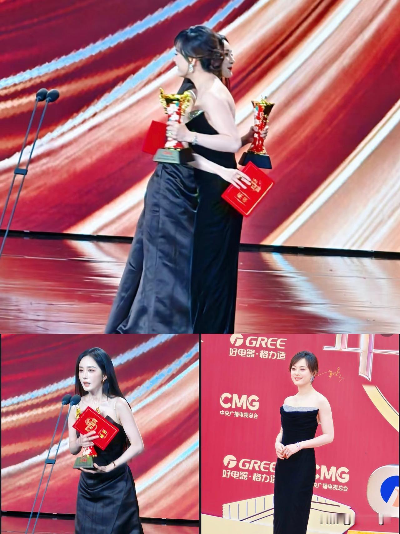 不得不承认的是
杨幂能红这么多年，
真的离不开
她自己的智慧！

和孙俪同台拿下