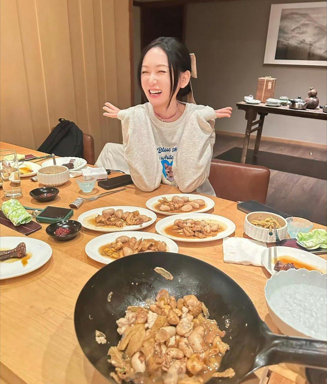 陈乔恩实现了鸡佛自由  陈乔恩实现了鸡佛自由，口味好独特 