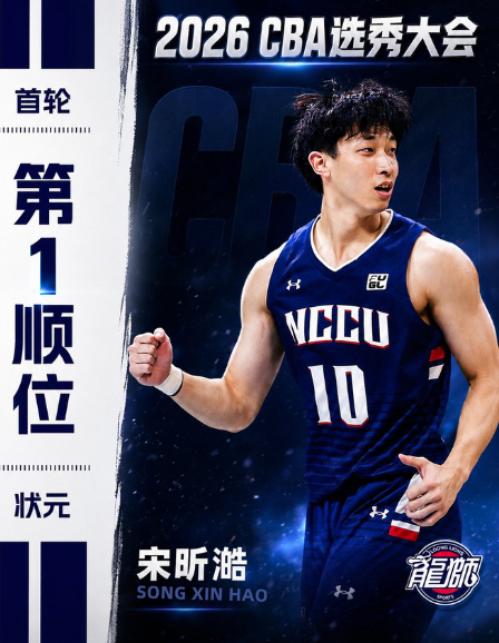 宋昕澔CBA状元2026年CBA选秀大会 1. 2026CBA状元出炉！宋昕澔空