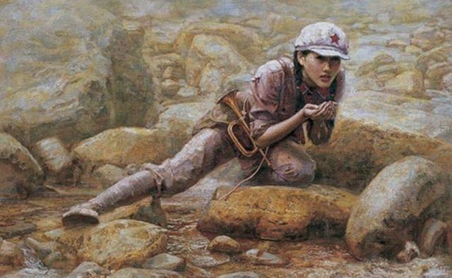 白杨树刚开始爆芽,风依旧是刺骨的冷，西路军女战士李桂珍被押到南山根。一个马家军士