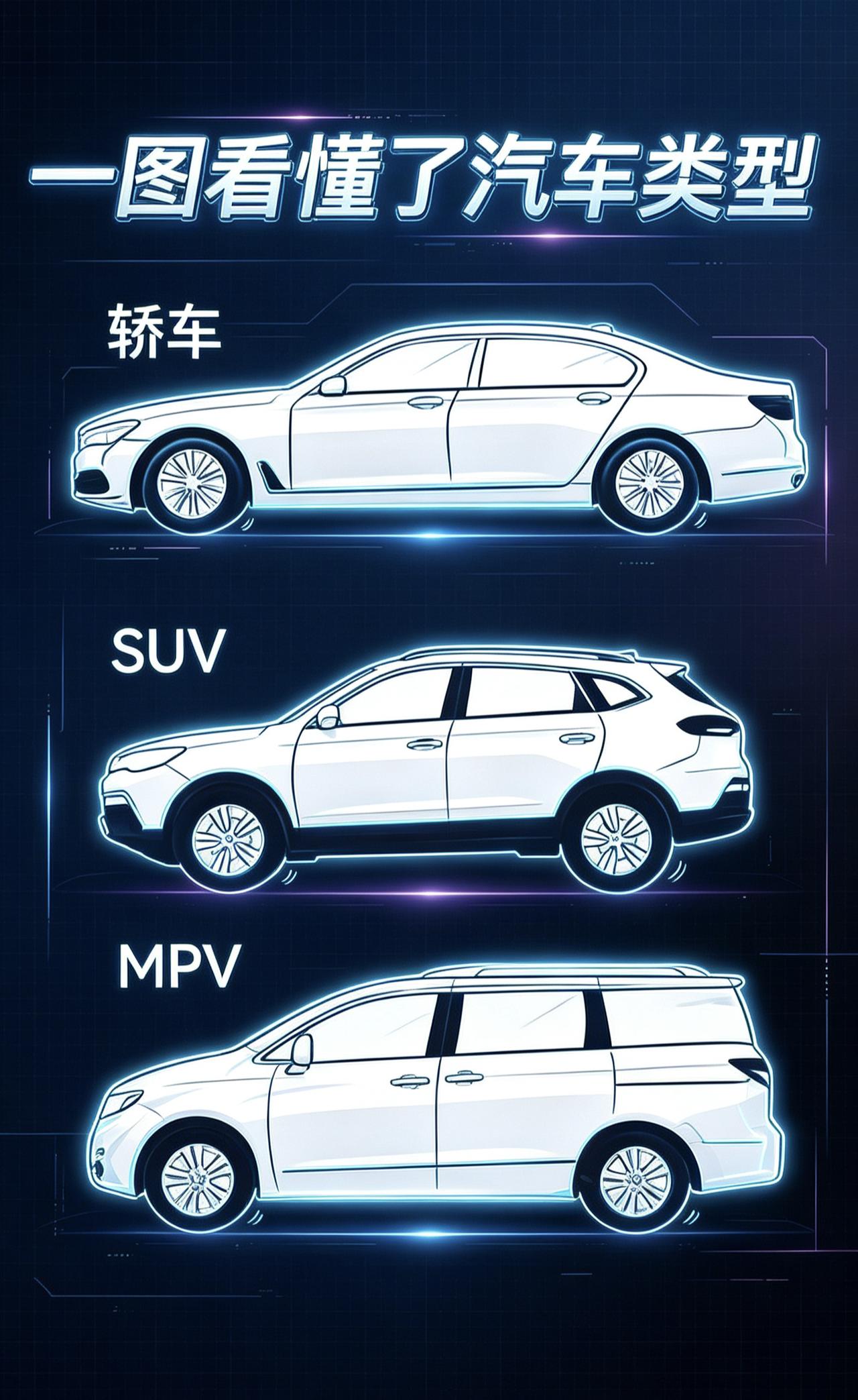 汽车 汽车知识 每天一个用车知识 带你懂车 汽车类型