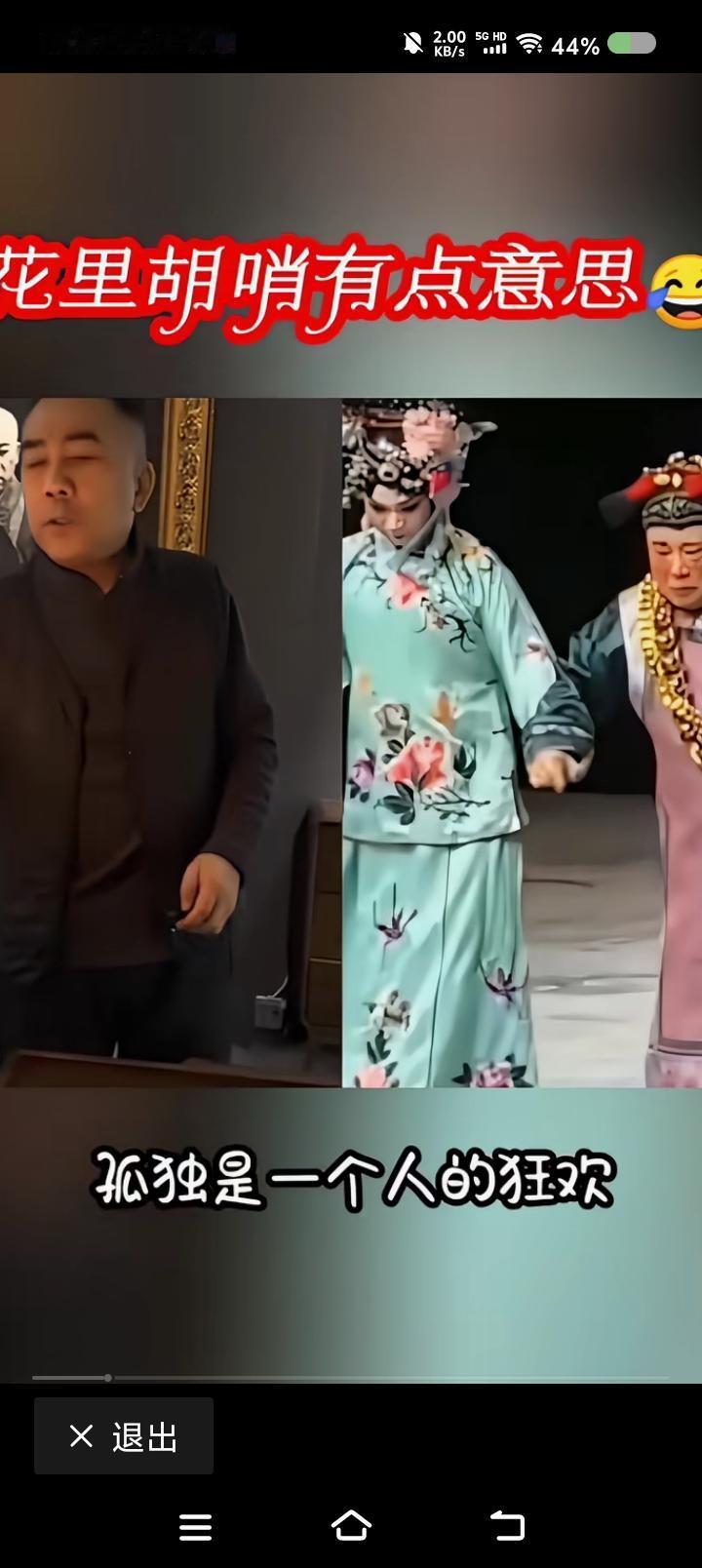杨某，你这样有意思么？——
网上视频：杨某说：“孤独是一个人的狂欢，狂欢是一群人