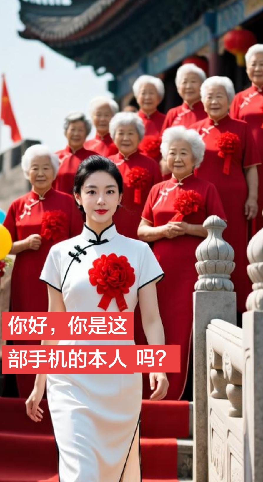 #AI古城庄重写真   