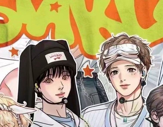 最可爱的两个宝贝站中间，花甲还戴了兔耳朵啊啊啊啊 