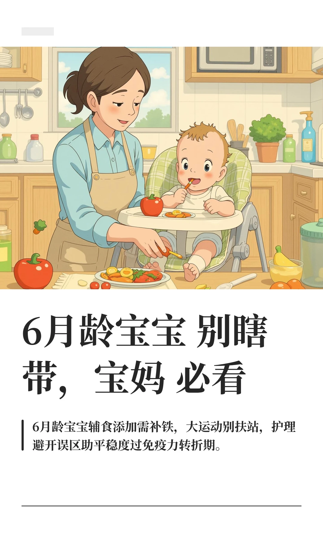 6月龄宝宝别瞎带，宝妈必看