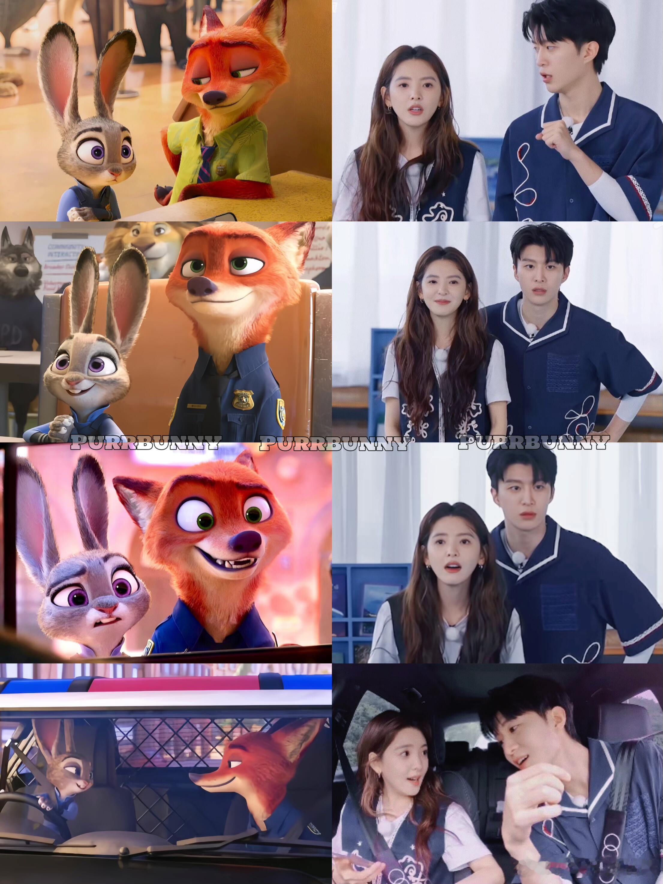 奔跑吧[超话]  虽然…但是这俩的性格真的很像🐰🦊大大方方的友谊 🐰🦊姐