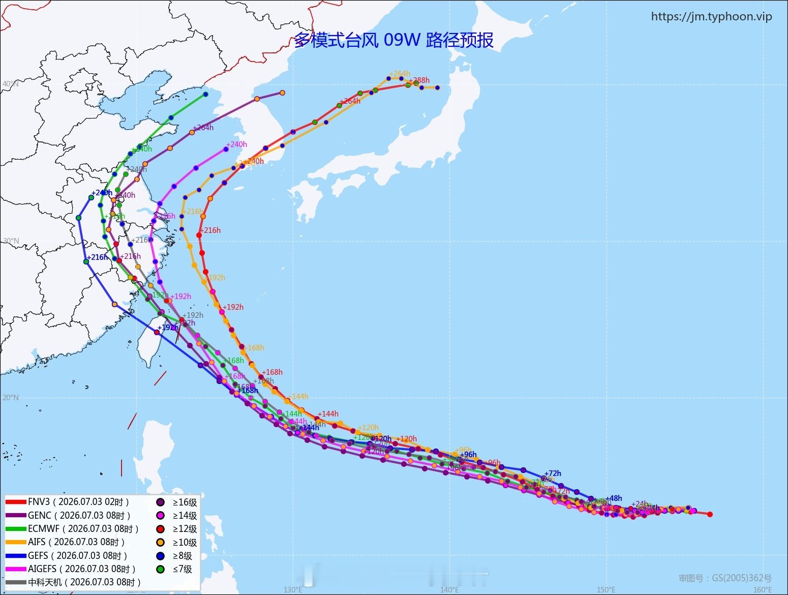 传统数值继续大战AI模型中~台风巴威