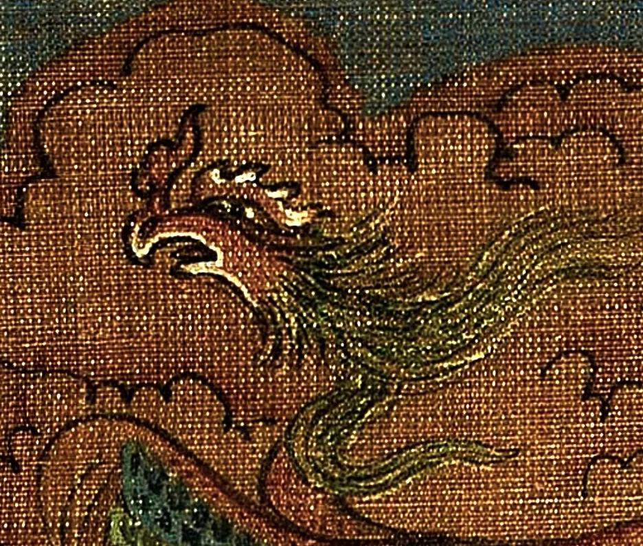 这是宋代的凤凰头吗？来自南宋 佚名《千手千眼观世音菩萨》台北故宫博物院