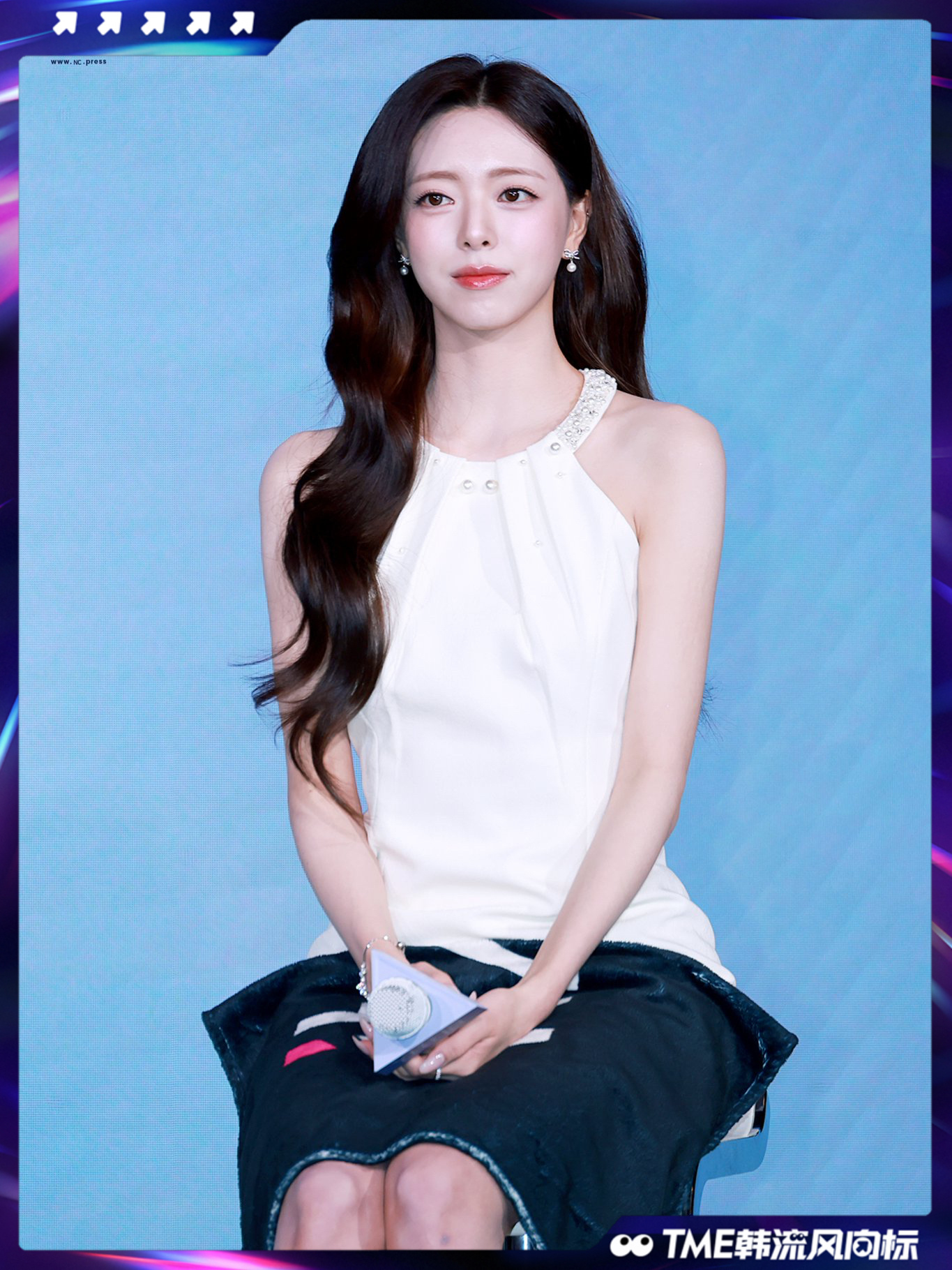 申有娜 YUNA【Ice Cream】solo专辑发行纪念记者会现场图，期待今日