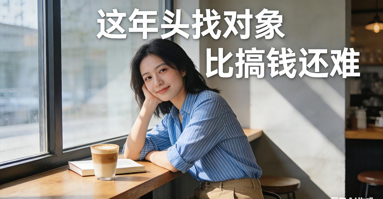 这年头，找对象比搞钱还难

钱难挣，屎难吃，这年头找个对象才是真的渡劫。

女生