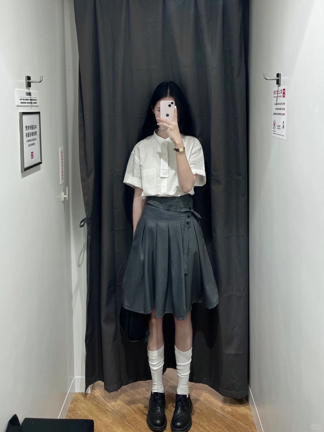 优衣库开春小衫泰吼看拉!!😇grey小裙高级学院风绝了…
