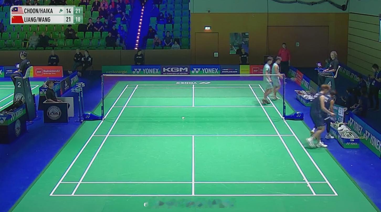 男双 1/16赛 钟鸿健 / 海卡尔 14-21 21-18 梁伟铿(2) / 