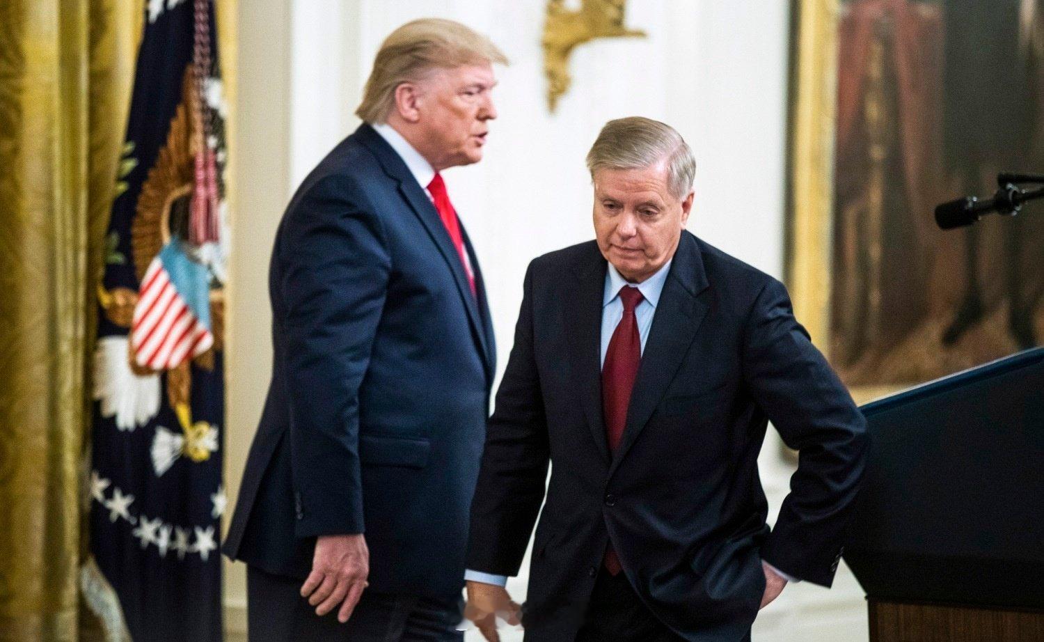 刚刚收到的消息：特朗普身边的几位顾问多数都劝他不要对伊朗发动军事打击，但参议员林