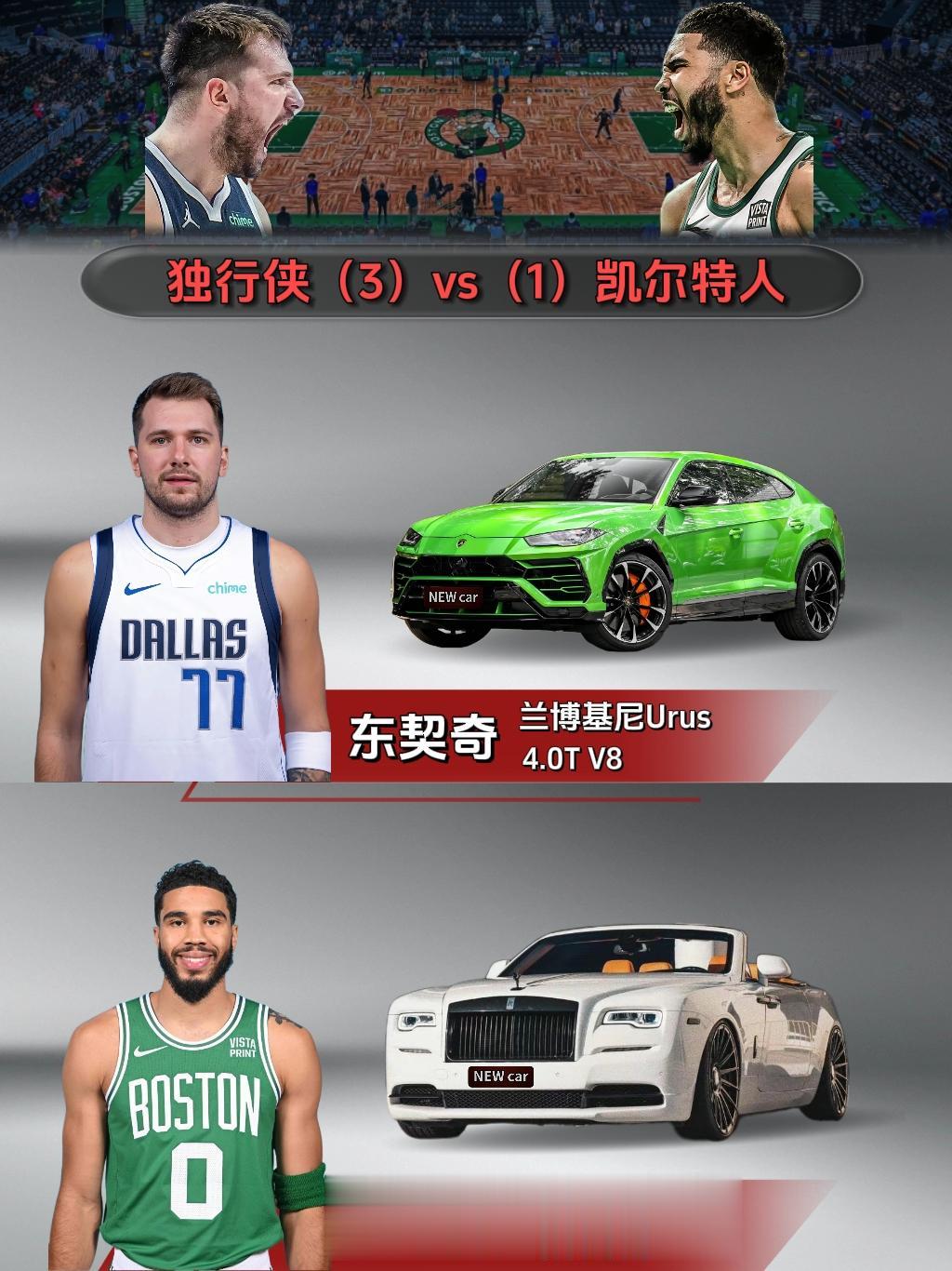 NBA总决赛G5凯尔特人能否直接拿下？NBA明星都开什么车？塔图姆的劳...